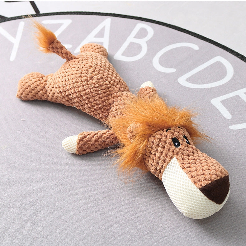 Premium Crocheted Animal Dog Toys - Handmade-Style Plush Collection