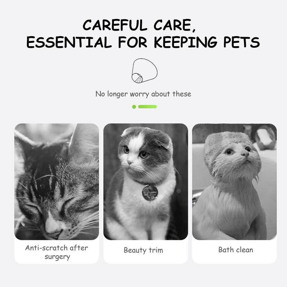 Comfort Recovery Collar for Cats - Soft Alternative to Plastic Cone