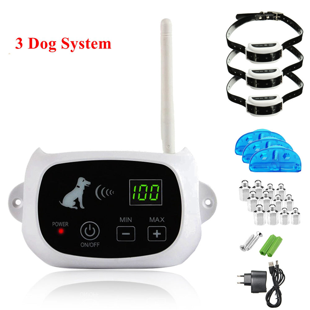 Professional Wireless Dog Fence System - Complete Boundary Control