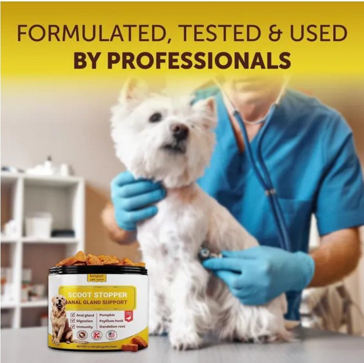 Professional Anal Gland Support Chews - Scoot Stopper Formula