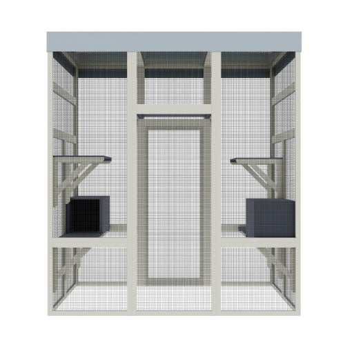 Premium Outdoor Catio - 62.6" Waterproof Cat Enclosure & Sanctuary