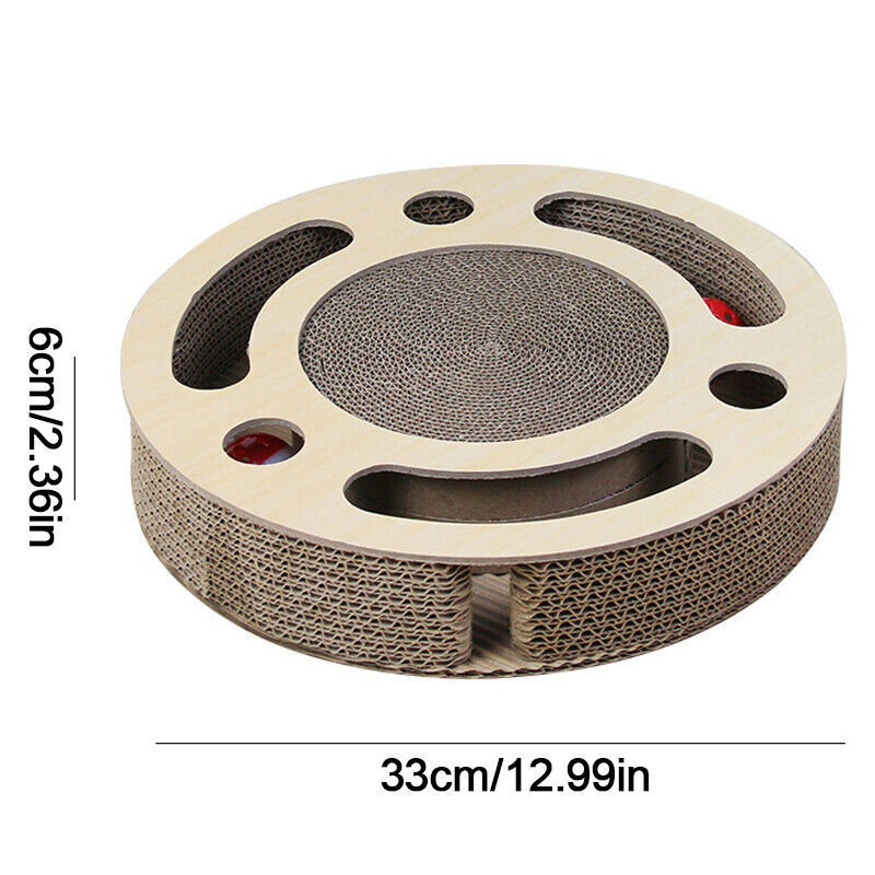 Premium 3-in-1 Round Cat Scratcher & Lounge - Multi-Functional Design