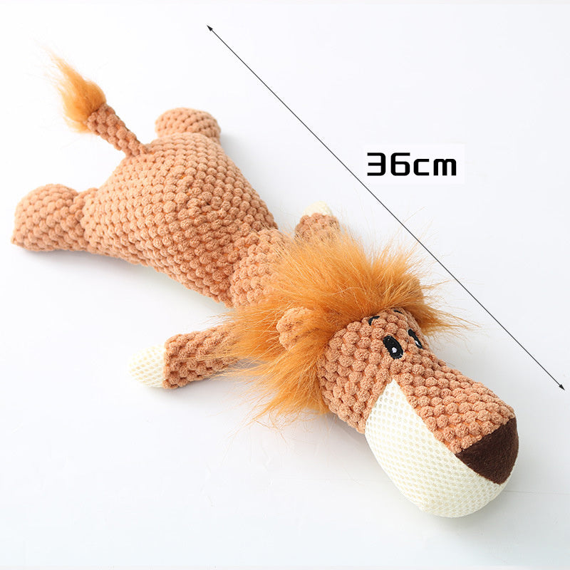 Premium Crocheted Animal Dog Toys - Handmade-Style Plush Collection