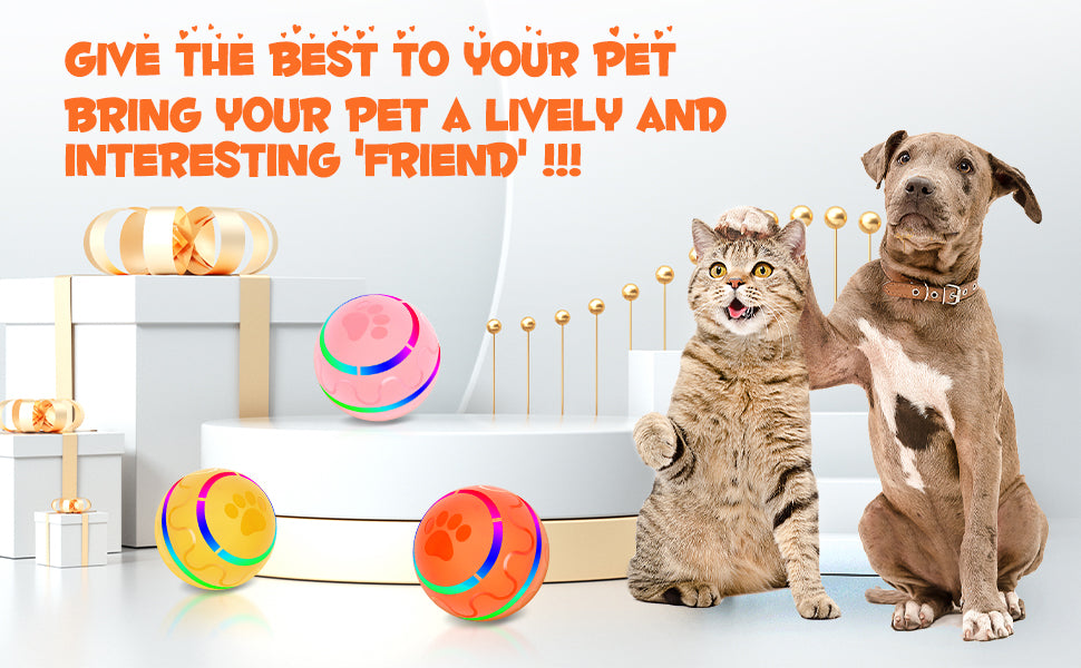 Professional Interactive Rolling Ball - Waterproof Smart Toy