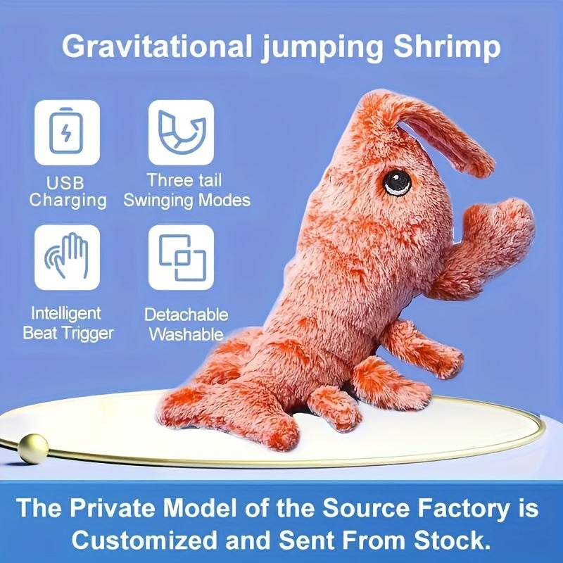 USB Rechargeable Interactive Lobster Cat Toy - Smart Motion Sensor