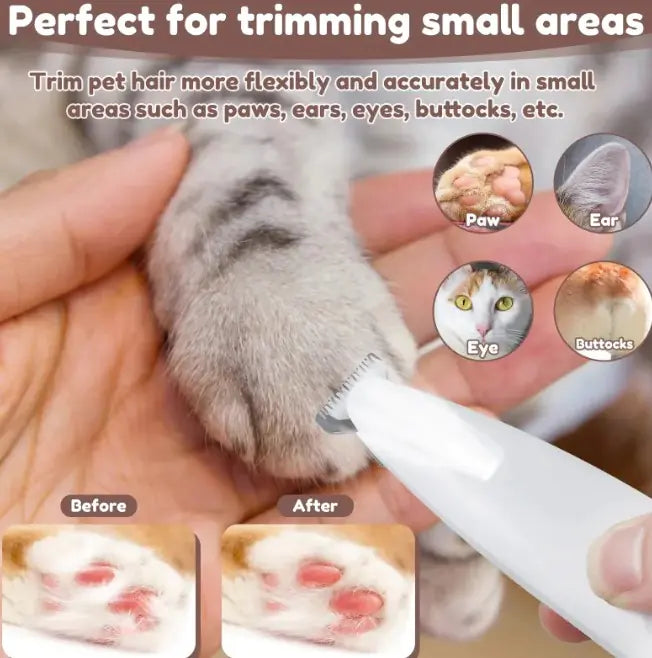 Professional LED Paw Trimmer for Cats - Precision Grooming