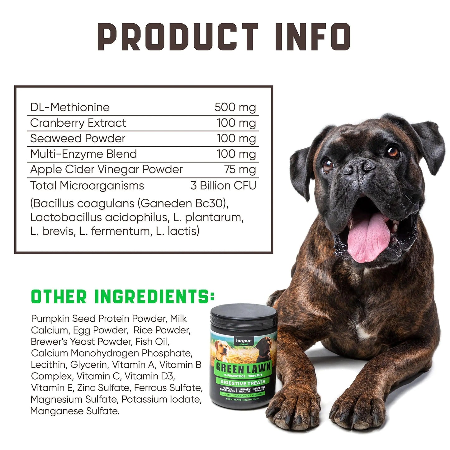 Green Lawn Protection Chews - Prevents Yellow Grass Spots