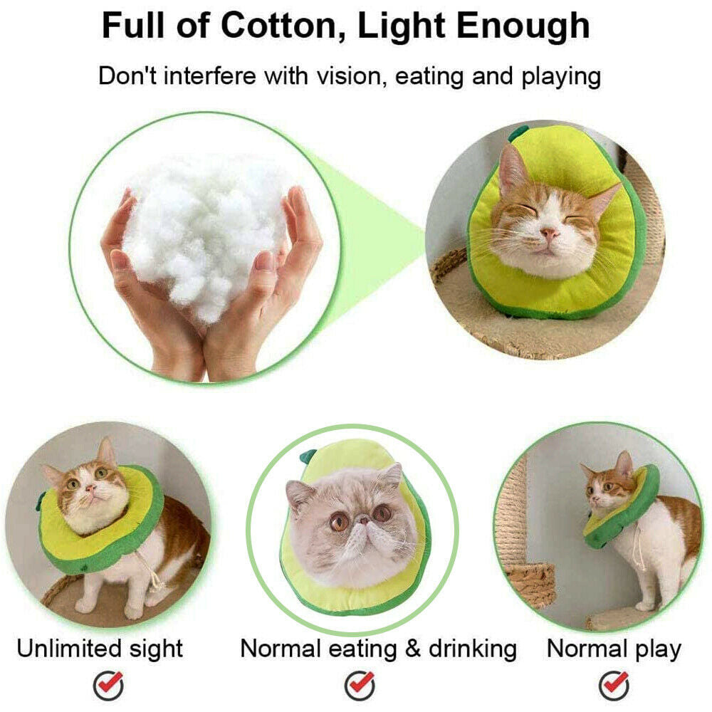 Comfort Recovery Collar for Cats - Soft Alternative to Plastic Cone