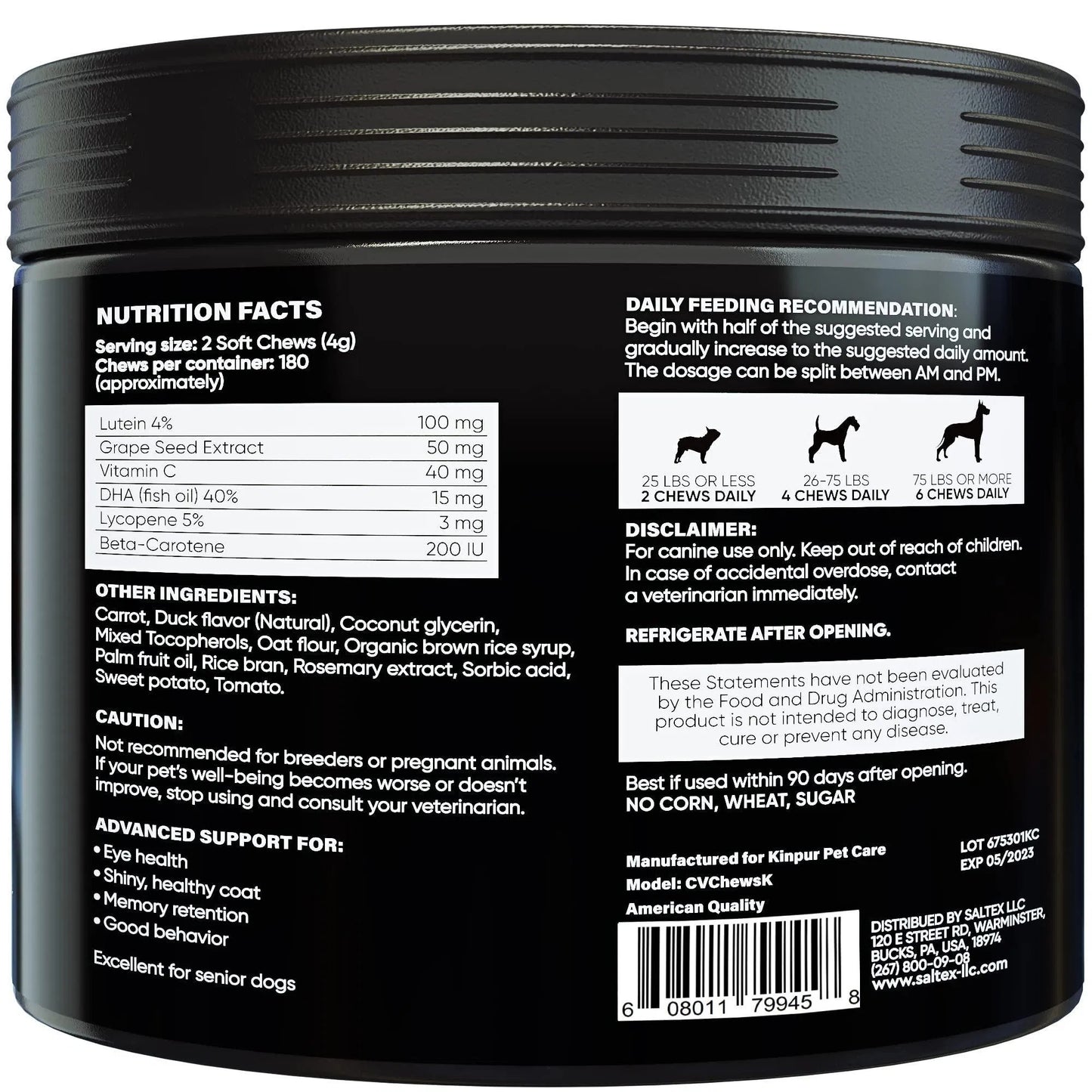 Premium Eye Health & Tear Stain Support Chews