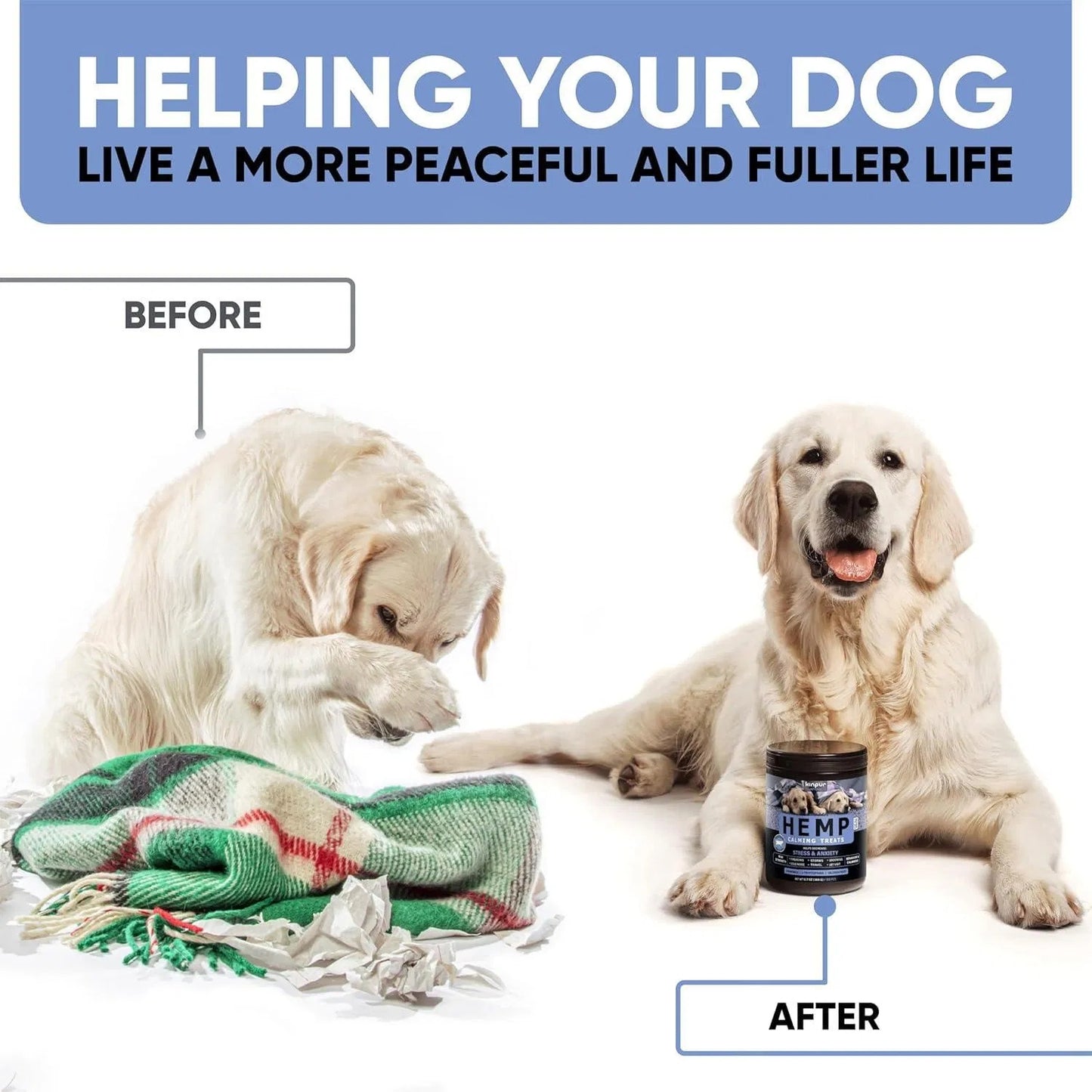 Premium Calming Support Chews - Natural Anxiety Relief