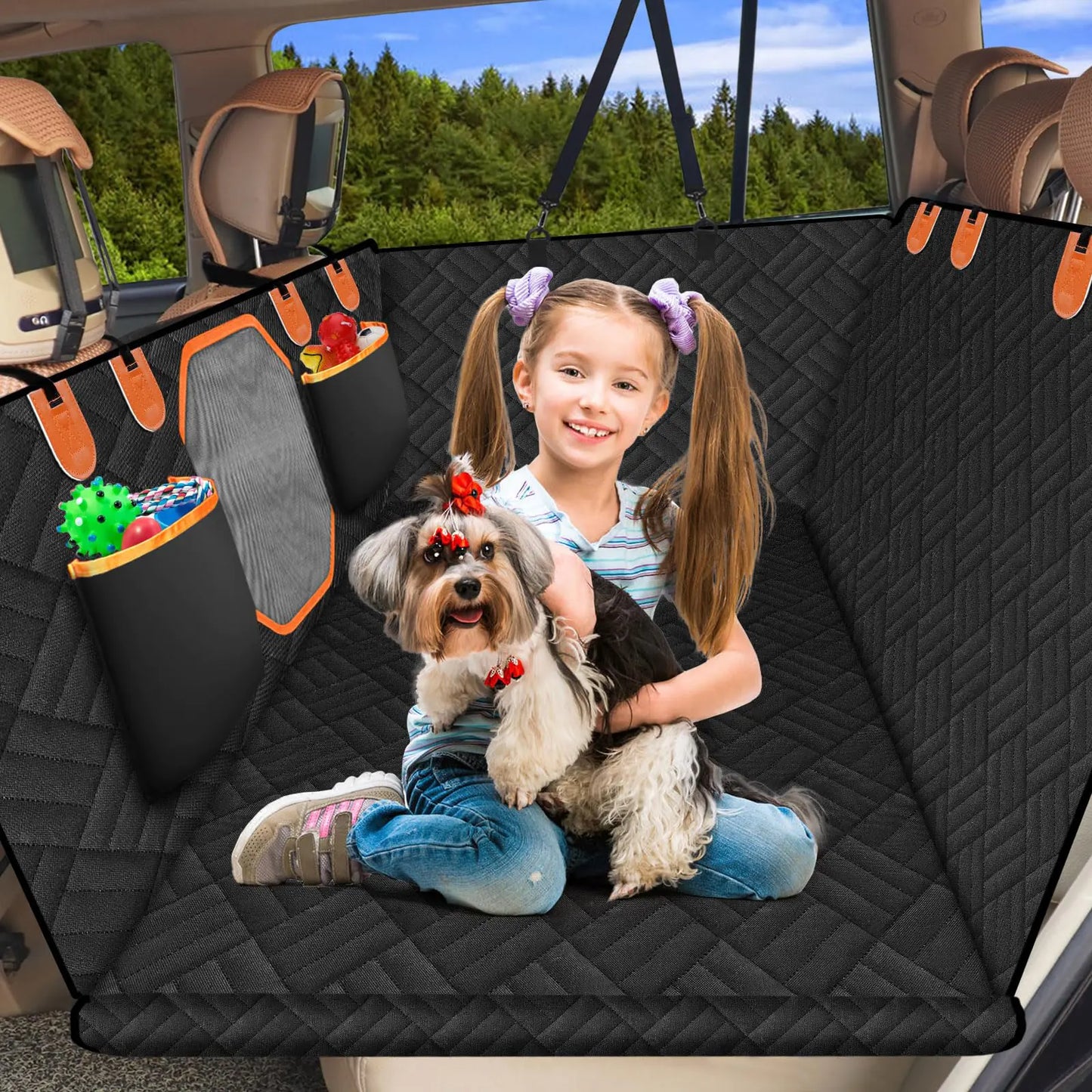 Premium Dog Car Seat Cover - Heavy-Duty Travel Protection System