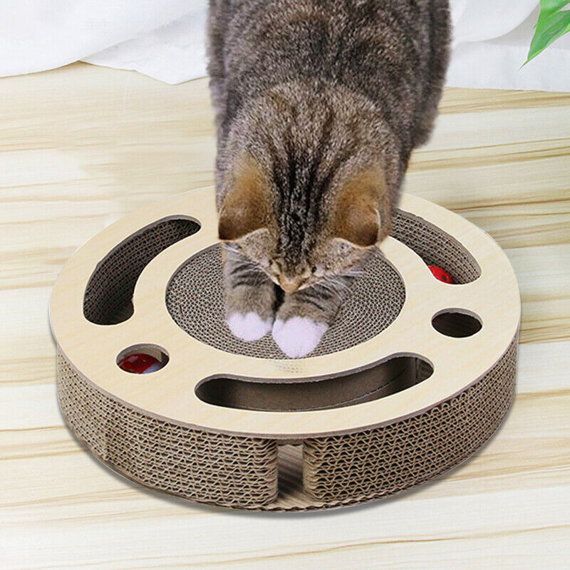 Premium 3-in-1 Round Cat Scratcher & Lounge - Multi-Functional Design