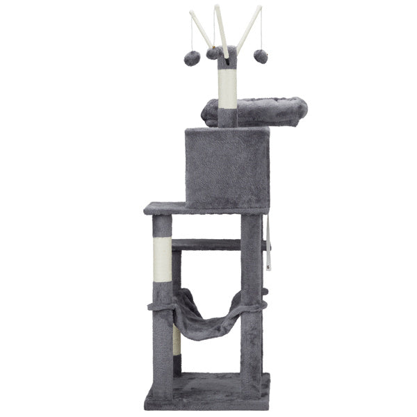 Premium 57-Inch Multi-Level Cat Tower - Ultimate Entertainment Center