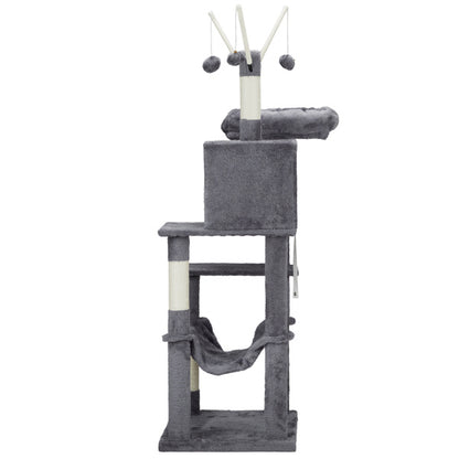 Premium 57-Inch Multi-Level Cat Tower - Ultimate Entertainment Center