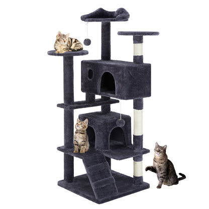 Premium 54-Inch Cat Tree with Adorable Cat-Ear Design