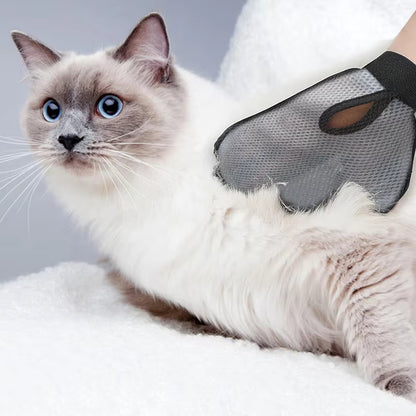 Premium Cat Grooming & Massage Gloves - Luxury Shedding Solution