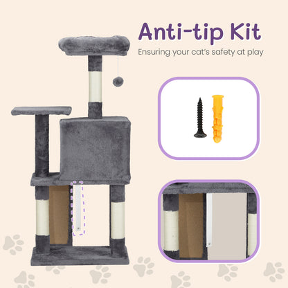 Premium 47-Inch Multi-Level Cat Tower