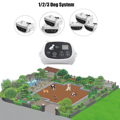 Professional Wireless Dog Fence System - Complete Boundary Control