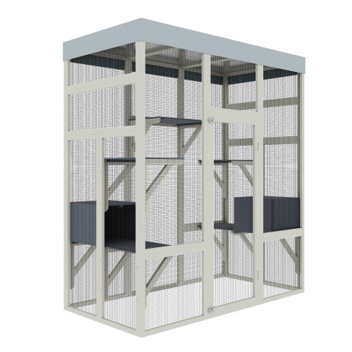 Premium Outdoor Catio - 62.6" Waterproof Cat Enclosure & Sanctuary