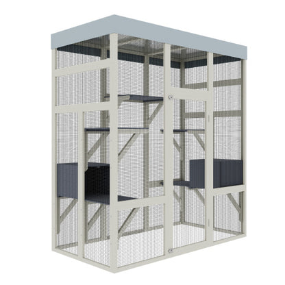 Premium Outdoor Catio - 62.6" Waterproof Cat Enclosure & Sanctuary