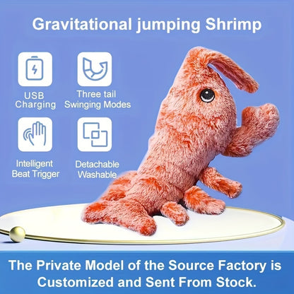 USB Rechargeable Interactive Lobster Cat Toy - Smart Motion Sensor
