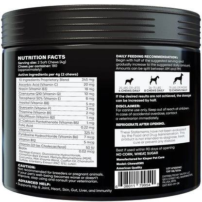 15-in-1 Premium Dog Multivitamin - Complete Health Support