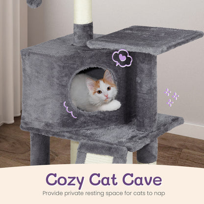 Premium 47-Inch Multi-Level Cat Tower