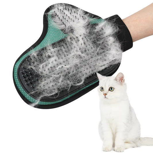 Premium Cat Grooming & Massage Gloves - Luxury Shedding Solution