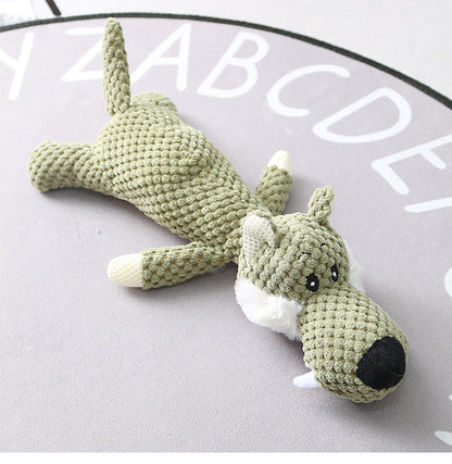 Premium Crocheted Animal Dog Toys - Handmade-Style Plush Collection