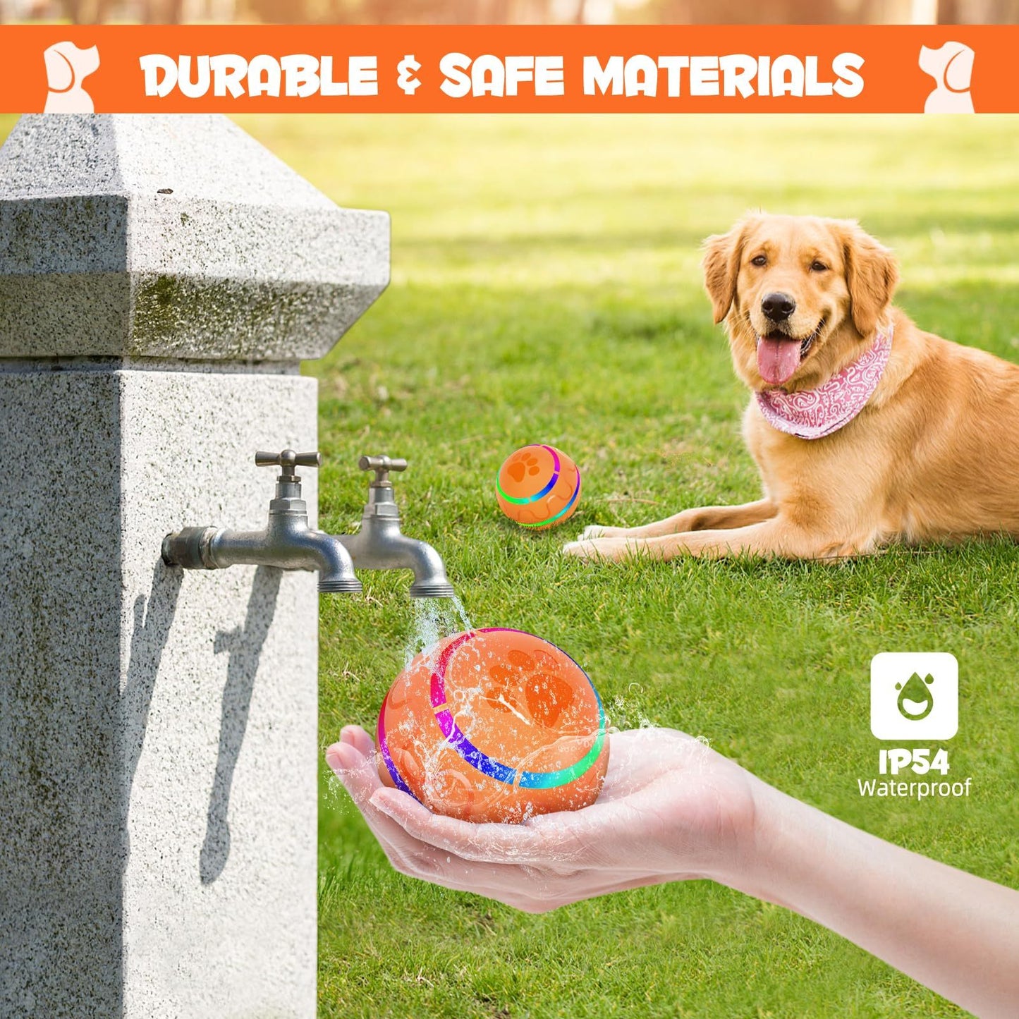 Professional Interactive Rolling Ball - Waterproof Smart Toy
