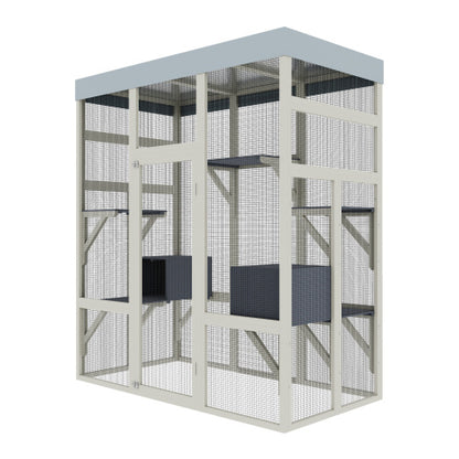 Premium Outdoor Catio - 62.6" Waterproof Cat Enclosure & Sanctuary