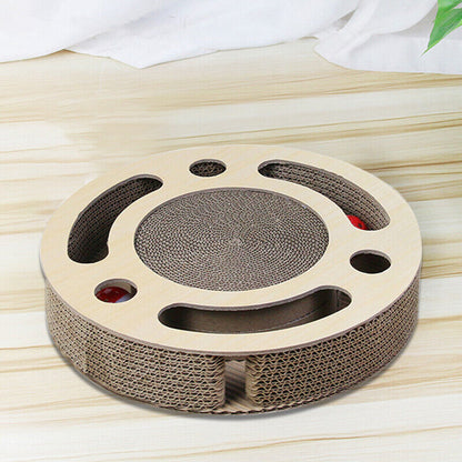 Premium 3-in-1 Round Cat Scratcher & Lounge - Multi-Functional Design